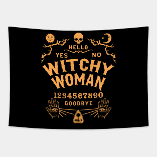 Witchy Woman Wiccan Ouija Board Tapestry