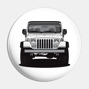 1986 - 1995 YJ Black and white Pin