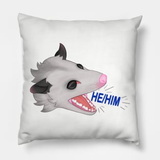 Pronoun opossum he / him Pillow