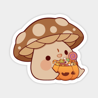 Trick or treat mushroom Magnet