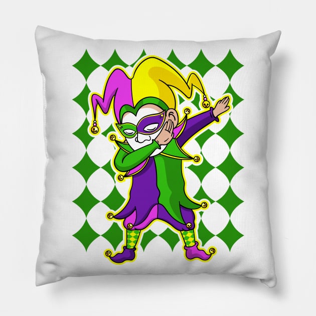 Jester Dabbing Pillow by CozySkull