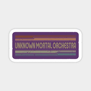 Unknown Mortal Orchestra Retro Lines Magnet