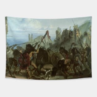 Bison Dance of the Mandan Indians by Karl Bodmer Tapestry