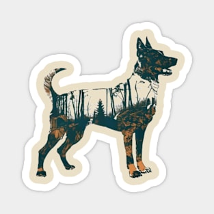 Hunting Dog and Nature Magnet