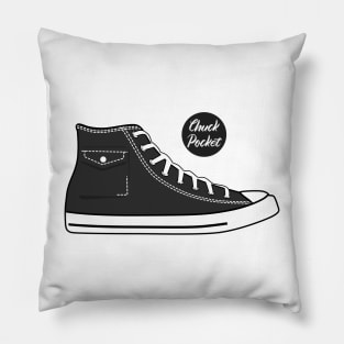 Shoe chuck pocket grey Pillow