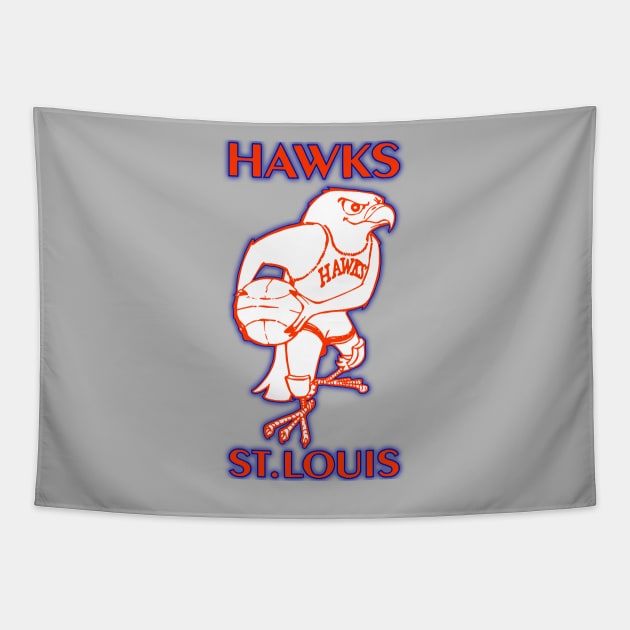 Defunct St. Louis Hawks Basketball Tapestry by LocalZonly