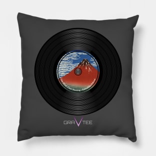 Red Fuji Vinyl Record Pillow