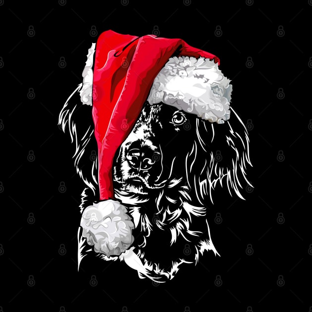 Small Munsterlander Santa Christmas dog mom by wilsigns