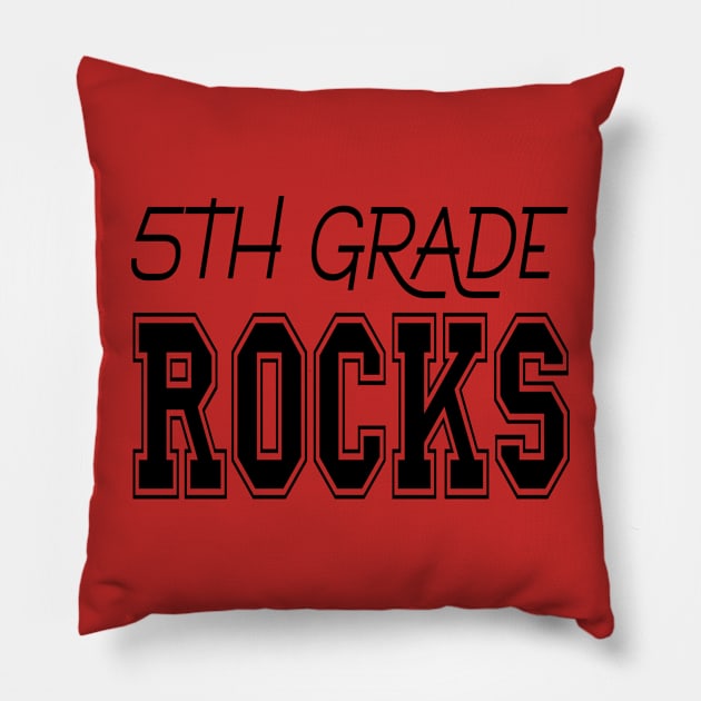 5th Grade Rocks Pillow by PeppermintClover