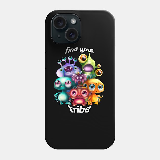 Find Your Tribe Phone Case by Mushrooms And Stardust