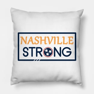 Nashville Tennessee Strong T-Shirt Pillow