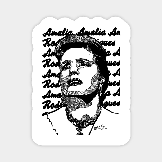 Fado Amalia Magnet by paulnelsonesch