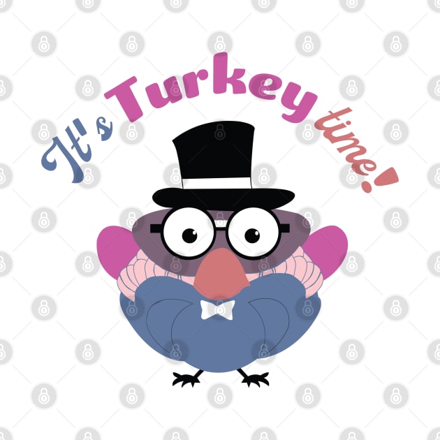 It's Turkey time! | Turkey with Pilgrim Hat | Thanksgiving by KnockingLouder