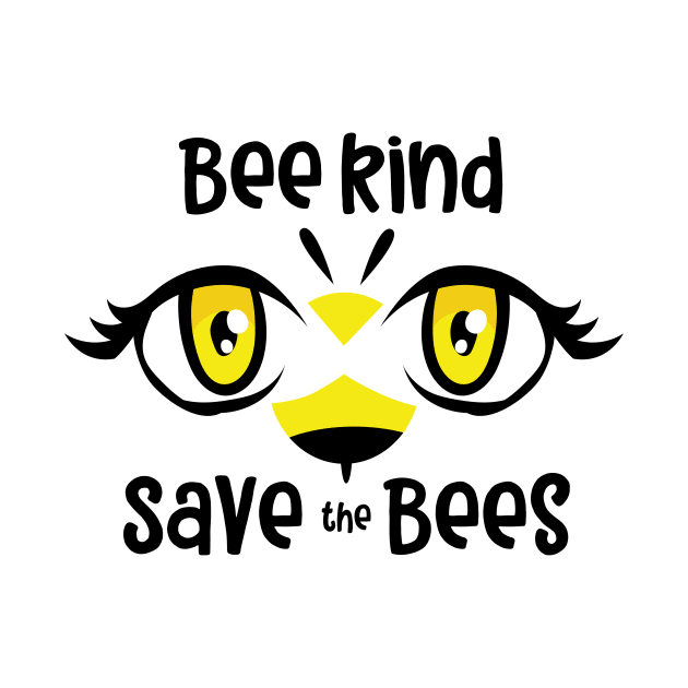 bee kind save the bees by Qprinty