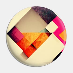 Abstract geometric art Pin