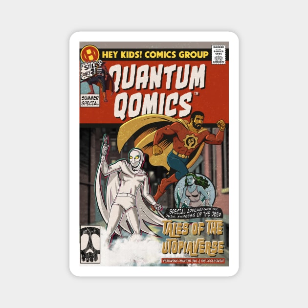 Quantum Qomics Magnet by Doc Multiverse Designs