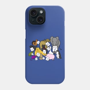 Cute Animals and Vaccinated Signs Phone Case