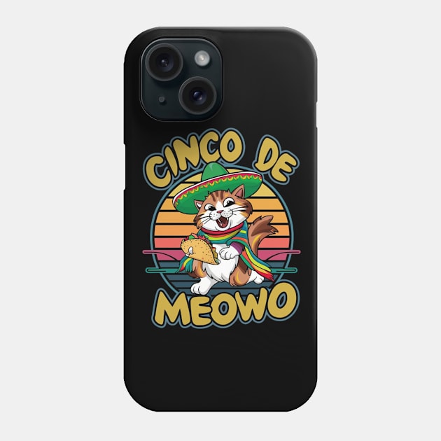 Cinco De Meowo Phone Case by Dylante