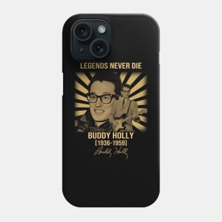 Buddy Holly Legends Never Die Men Phone Case