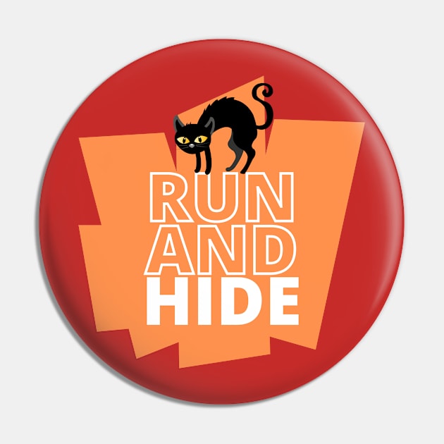 Hide from the Halloween cat Pin by Boothy 