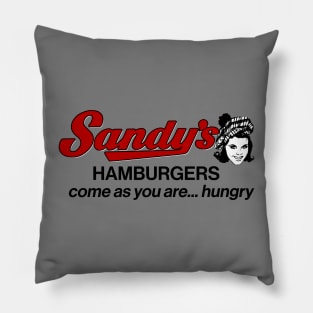 Sandy's Hamburgers Fast Food Drive In Pillow