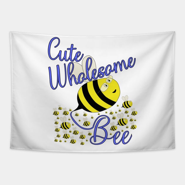 Cute Wholesome Bee Tapestry by DiegoCarvalho