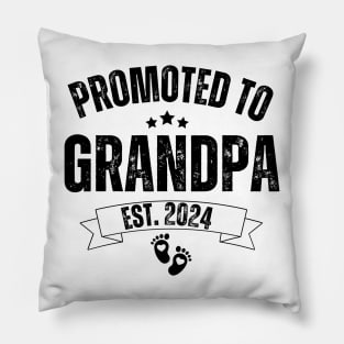 Pregnancy Announcement Gifts for Grandparents, Promoted to Grandma & Grandpa Pillow