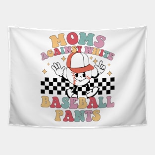 Moms Against White Baseball Pants Tapestry