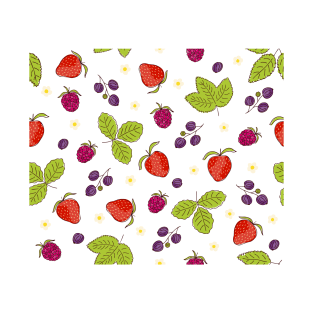 berry mix raspberry strawberry currant T-Shirt
