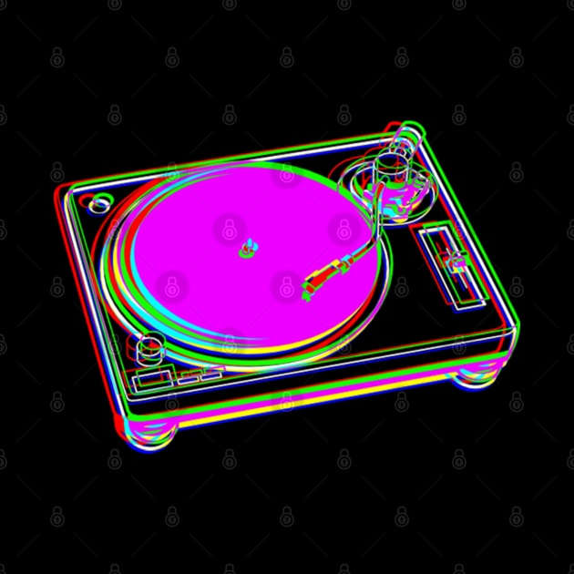 Neon Turntable by tsterling