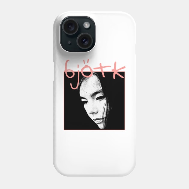 Retro Bjork Fan Art Design Phone Case by Kinanti art