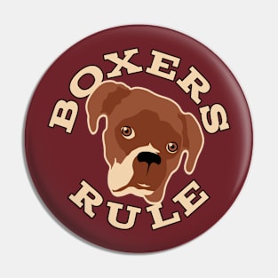 Boxers Rule Pin