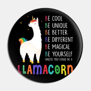 Llamacorn Funny Cute Llama Unicorn Pin