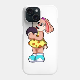 Rabbit at Bowling with Bowling ball Phone Case