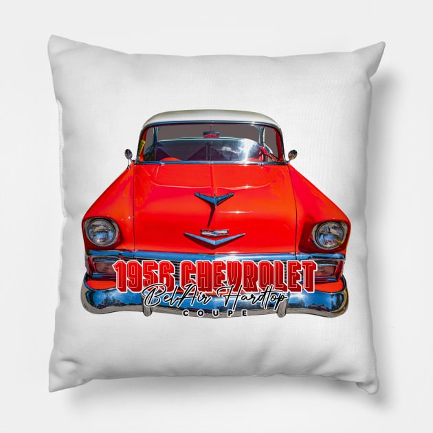 1956 Chevrolet BelAir Hardtop Coupe Pillow by Gestalt Imagery