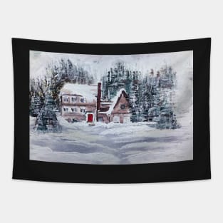 Winter Bliss Artwork Tapestry