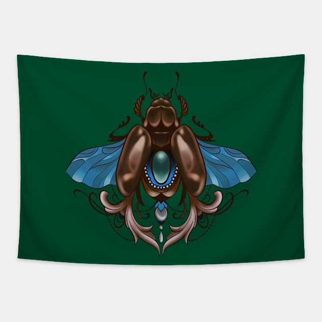 SCARAB G Tapestry by MAYRAREINART