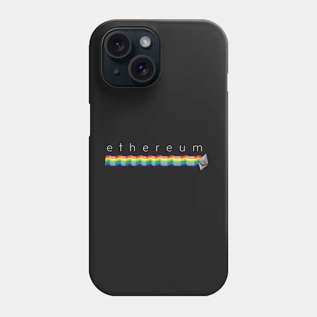 Ethereum rainbow with Ether logo in Premium Material Phone Case by mangobanana