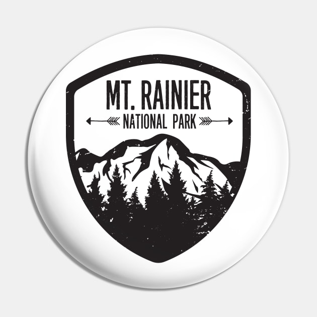 Mt. Rainier Pin by melaniepetersonart