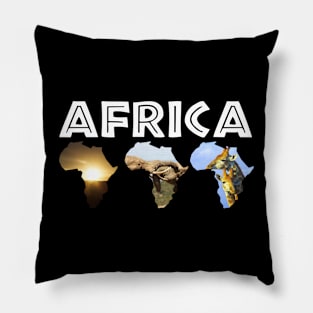 Africa Wildlife Continent Triple Pillow