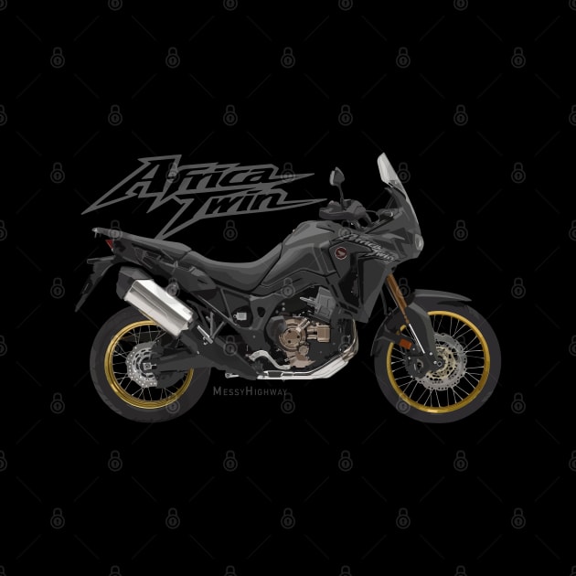 Honda Africa Twin 19 black, sl by MessyHighway