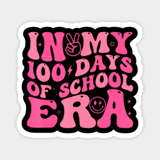 In My 100 Days of School Era Retro Smile 100th Day of School Magnet