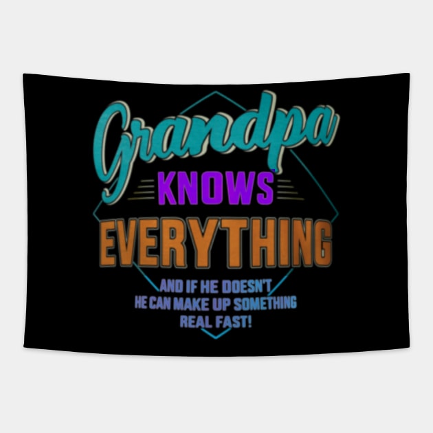 Grandpa knows everything Tapestry by Dreamsbabe