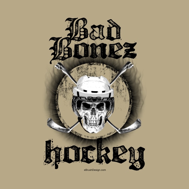 Bad Bonez Hockey - funny hockey player by eBrushDesign