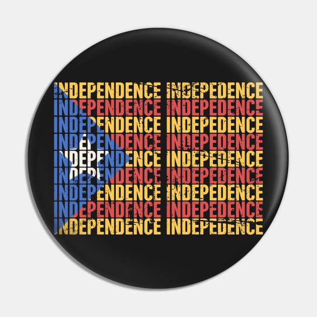 INDEPENDENCE | Catalunya Catalonia Flag Pin by MeatMan