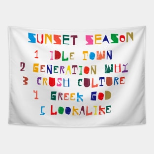 sunset season Tapestry