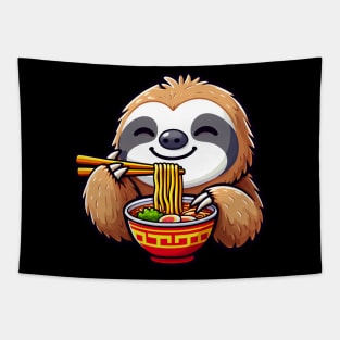 Sloth Loves Ramen Tapestry