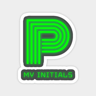 Letter P Letter Art Magnet