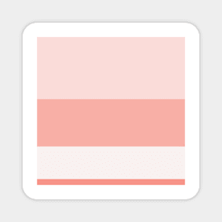 A marvelous unity of Very Light Pink, Pale Pink, Melon and Peachy Pink stripes. Magnet