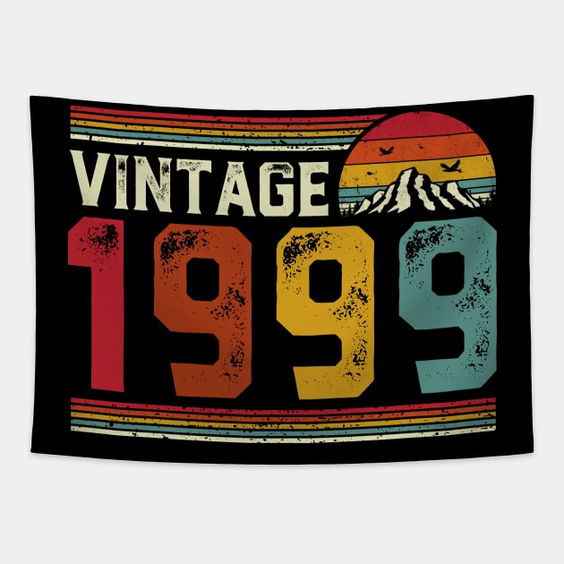 Vintage 1999 Birthday Gift Retro Style Tapestry by Foatui